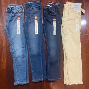 Bundle of 4 New Pair of Girls Jeans